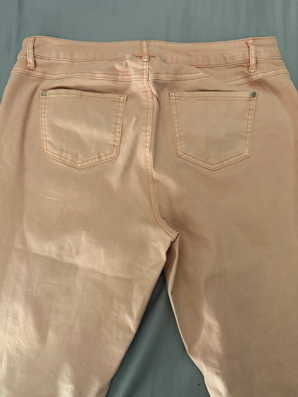 Women’s Pink Flare Jeans - Wide Leg - Picture 6 of 7